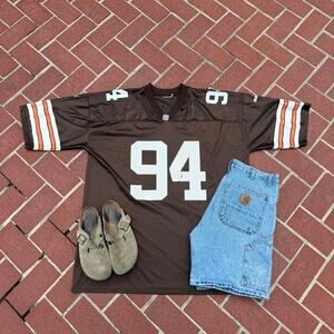 Vintage 90s Cleveland Browns Derrick Alexander brown home puma jersey